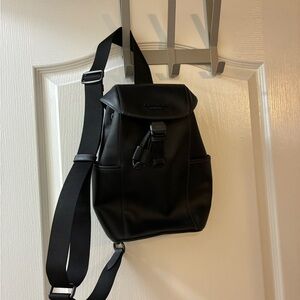 Coach Black Messenger Bag Minimalist Design